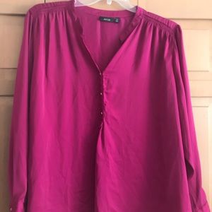 Fuschia Silky Blouse